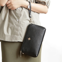 New Genuine Leather Head Layer Bull Leather Upscale Temperament Fashion 100 Lap Single Shoulder Inclined Satchel With Multipurpose Female Bag Phone Bag Small