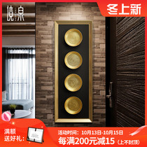 Jing spring sofa background wall decorative painting model room manual Three-Dimensional Soft hanging painting hotel installation physical painting