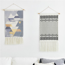 Home Department Nordic minimalist handwoven tapestry INS net red wall decoration hanging cloth creative abstract Flow Su hang painting