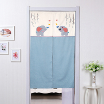 Door curtain household non-perforated curtain toilet curtain half curtain partition curtain decoration kitchen curtain 2021 New