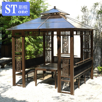 Outdoor Pavilions Iron Art Casual Cool Pavilions Terrace Farmhouse Lotte Tea Water Kiosk Courtyard Garden rest shading shed Yangguang Room