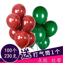 Christmas Balloon Decoration Red Green Scene Arches Childrens Birthday Party Wedding Arrangement Package