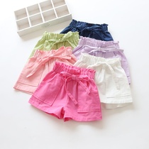 2021 Girl Shorts Summer Middle Children Candy Fruits Color 100 Hitch Shorts Han Edition Children Hot Pants Tide