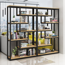 Bookshelves Shelving floor Multilayer Modern Simple Living Room Iron Art Screen Xuanguan Office Partition Containing Shelf