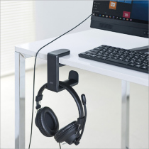 Japan's SANWA headphones are wearing earwax hook-hanging desktop computer game sticking to the table below the wall creative multi-function Bluetooth stand double-slip anti-slip simple pendant accessories