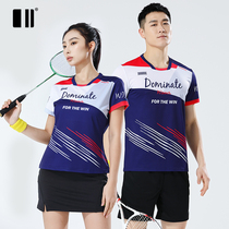 Single Double Number 2022 Spring Summer new badminton suit Mens and womens suit Short sleeves Womens sports clothes speed dry suction sweatshirt