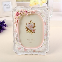 6-inch 7-inch 10-inch pink European-style retro wedding photo Wedding Photos Resin photo frame South Korean field Garden photo frame