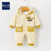 Baby Autumn Dress Woman Tennis Red Newborn Conjoined Clothes Khae Baby Bag Fart Man Cartoon Long Sleeve Out Climbing And Climbing Suit