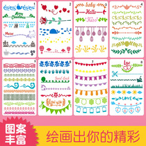 New hand account DIY album decorative painting theme template Hollow painting Lace tool Hand copy newspaper drawing artifact