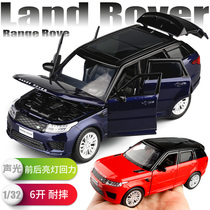 JK 1 32 2019 Land Rover Range Rover Sport 6 Open Door Alloy Car Model Back Force Metal Car Model Toys
