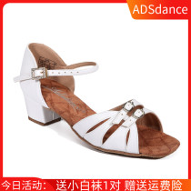 ADS Latin dance shoes girls dance shoes soft-soled professional girls Latin shoes National standard childrens competition performance new