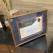 a4 certificate frame frame solid wood frame set table A3 authorization letter graduation certificate framed frame of authorization patent certificate