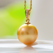 Xinlun - gulon 18K Jinnanyang Pearl Pearl Pearl Pearl Pearl Pearl Water Single Deep Concentration of Mothers Necklace