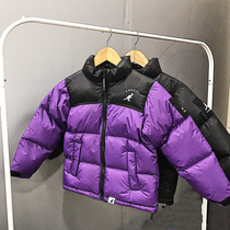 2021 Winter thick down jacket Japanese tide tide children big child down jacket full velvet a small batch
