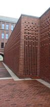 Dry hanging brick brick clay brick modeling clay brick Yixing clay red brick flower grid brick Shaped custom red brick