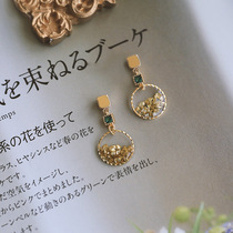 s925 sterling silver pin earrings 2021 New Tide temperament retro advanced feel versatile exquisite small earring ear clip female