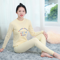 Autumn clothes autumn pants cotton set junior girls cotton girl warm underwear in the big boy girl student cotton sweater