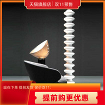 Advanced sense sofa next to living room floor lamp bedroom ins Girl design sense art vertical glass floor lamp