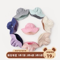 Baby hat Spring Summer Girl fisherman hat newborn child Spring baby sun hat sun hat boy sunscreen hat