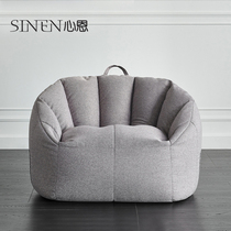 Nordic Cotton Linen Sloppy Couch Bean Bag Tatami Single single small sofa Balcony Bedroom lounge Chair Sleeping Casual Chair
