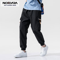 no1dara2021 summer new Wei pants men Korean version of the trend sports pants men loose drawstring nine-point casual pants