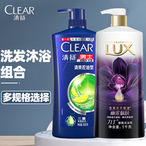 Qingyang anti-dandruff shampoo shampoo cream body wash milk set official brand male Lady anti-itching oil control
