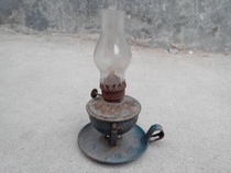 Lingyu Tang _ _ 1950s and 1960s Lighting Glass lamp Windproof Lampshade Lamp Old object Fidelity package Old