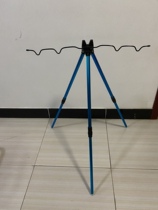 Sea rod bracket Triangular telescopic multi-rod aluminum tripod Fishing rod bracket Throwing rod fishing rod bracket Battery bracket