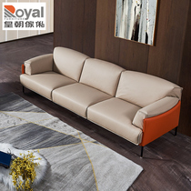 Dynasty furniture Modern light luxury leather sofa Living room Modern simple small apartment Nordic sofa QMLDS210