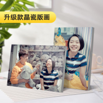 Photo custom set-up table wash photo made Crystal porcelain crystal print photo frame wedding photo set