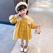Girls windbreaker coat spring and autumn style 2022 new fashion autumn childrens little girl baby foreign style autumn clothes
