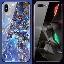 Anime mobile suit up to Apple xsMax phone case unicorn zagu glass anti-drop 8plus Machine battle iPhonexr protective cover x mechanical i7 body 6S soft edge 6spl