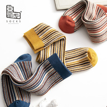 Begging dispensers Sox children Combed Cotton Sun Series Vertical Bars in cylinder Sox Korean version Personality Chater Sox Four Seasons Sox