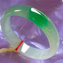 Sheng Yunlongteng Natural Burmese Jade original stone semi-clear material Jade wool ice seed old pit floating flower green jade bracelet material