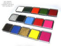 Japan and Korea stationery teacher seal diy decorative creative seal companion color paste 4x4cm 15 colors