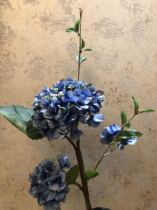 Simulation flower fake flower silk flower single 2 than hydrangea export goods home accessories hotel model room layout clearance