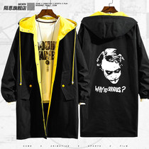 Joker Heath Ledger Batman men and women couples long coat spring and autumn hooded jacket windbreaker