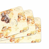 South Korea Imported Teddy Bear Front Door Damp waterproof Kitchen Mat PVC Comfortable Rectangular Footbed Mat 1P