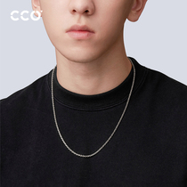 CCO necklace high-end design niche hip-hop mens accessories tide brand all-match twist chain to send boyfriend gifts