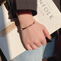 ins trend bracelet rose gold simple couple fashion small net red bracelet temperament wild best friend bracelet