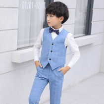 Children host gown waistcoat Waistcoat Flower Boy Boy Performance Suit Great Boy Piano Performance Little West Suit