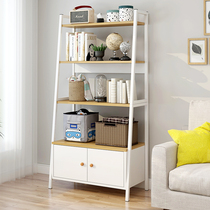 Living Room Shelving Ground Ins Wind Bedroom Bookshelves Containing Rack Cabinet Room Storage Racks Trapezoidal display shelf