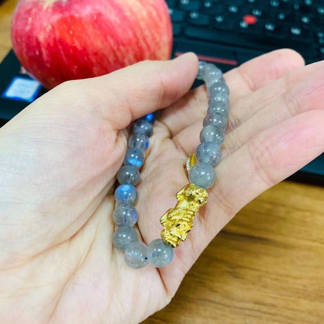 Gray Moonlight Stretch Feldspar Crystal Kaiguang Beckons Wealth Qi Evil Energy High-end Private Customized Magic Instrument Exam Promotion