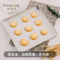 Farbakery Grill Pan Square Thickened Solid Bottom Anode Small Oven Home Cake Bread Biscuit Baking Mold