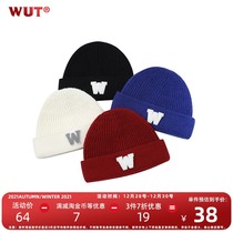 (WUT official store) winter series original design four-color three-dimensional towel embroidered wool hat warm cold hat