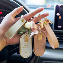 Keychain bag pendant pendant goddess car key chain Europe and the United States big high-end red bow love rhinestone