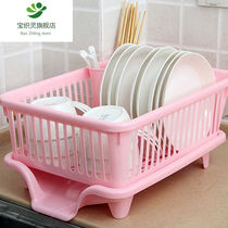 Kitchen bowl rack plastic supplies drain water drip dish rack dishes bowl chopsticks storage rack storage box storage basket