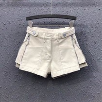 Broad Hitch Summer 100 High Waist 2021 Slim Boot Leg Outside Wearing Pants Han Casual Explicit New Female Denim Loose version shorts