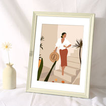 Retro American pastoral picture frame wall photo frame framing any size customized 4K24 inch poster frame advertising creativity