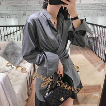 2021 summer new design sense of a variety of ways to wear fashion lazy slim-fit wild shirt top for women